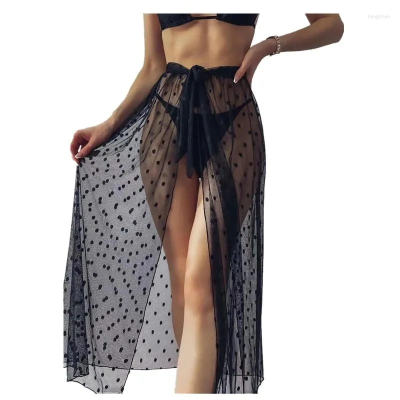 Mesh respirant Sexy Beach Cover up dames Bathing Fssuile tunique Saida de Praia Feminino Pareo Vestido Playa Robe Page