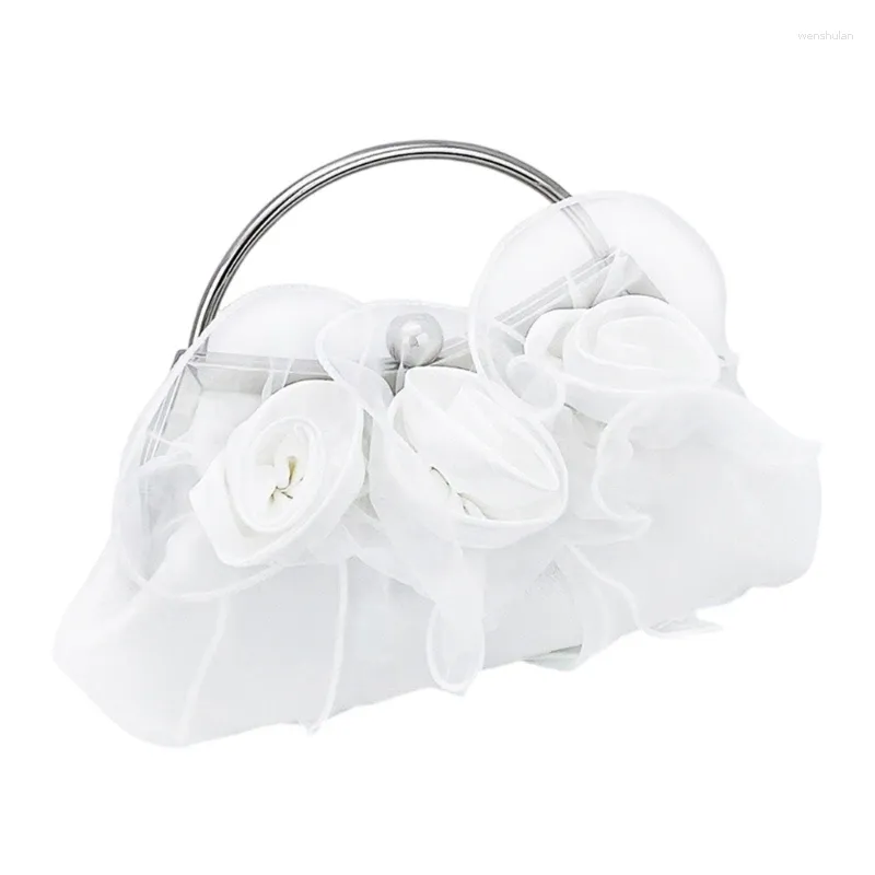 Abendtaschen Elegante Brauttasche Mode Handtasche mit Kettenblumenkupplung