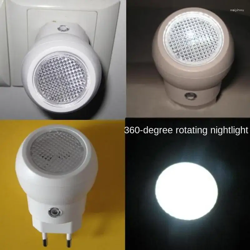 Luci notturne per bambini che dorme luce bianca a LED a LED controllata leggera morbida a 360 gradi a risparmio energetico domestico