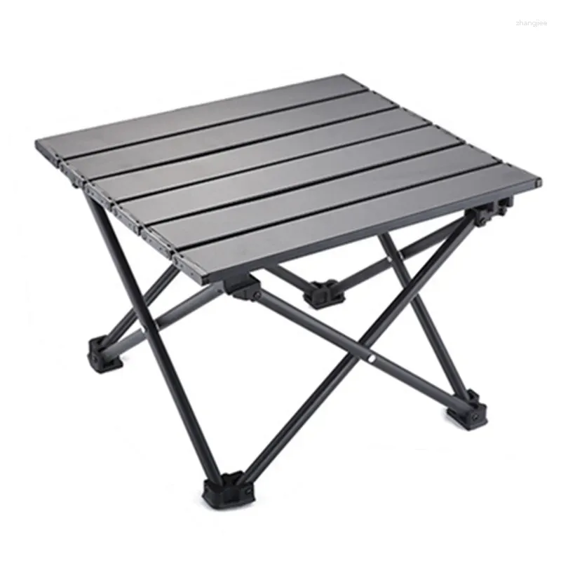 Camp Meubles portables Table de camping pliant extérieur en aluminium Picnic pratique pratique pour transporter une rouille résistante pour le barbecue de la fête du jardin