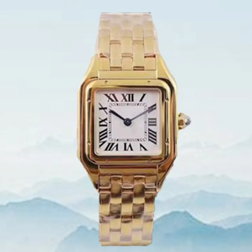 Lady aaa prostokątny kwarc zegarek ze stali nierdzewnej ślizgowa klamra damska złota zegarki szafirowe świetliste nurkowanie zegarek Montre de Luxe Desi 2792