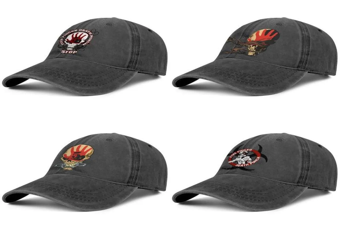 Popular Five Finger Death Punch Mens and Women Baseball Denim Cap Cool Fitted personnalisé Personnalisésports Fashion Trendycomy Hats 2362623