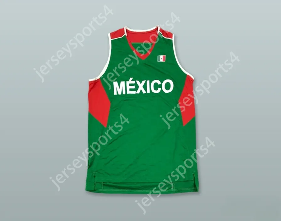 CUSTOM NAY Mens Youth Kids MEXICO GREEN BASKETBALL JERSEY TOP Stitched S 6XL