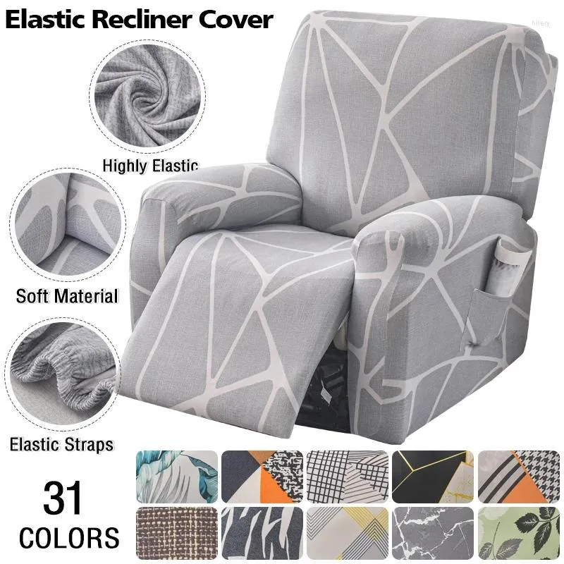 Camas de cadeira Reclinner Slipcover Reclinado de 4 peças protetor de móveis para capa de garoto preguiçoso de bolso