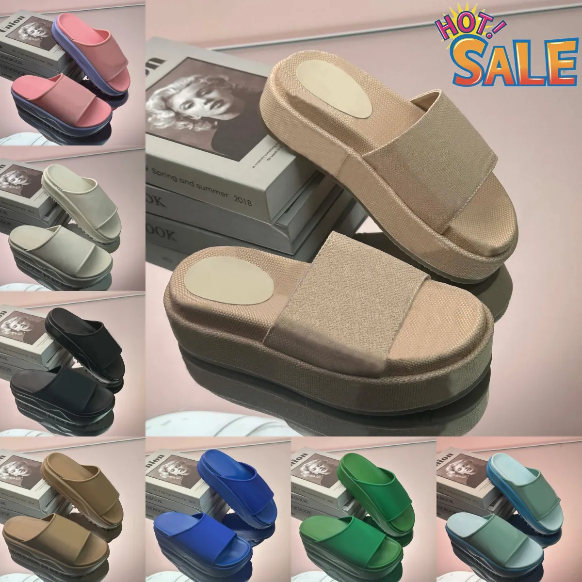 Nouveau concepteur de confort sandales de caoutchouc Sandales pour femmes hommes pantoufles pantoufles à fond de plage rayée Sandale de luxe Sliders à l'extérieur