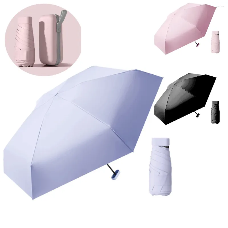 Guarda-chuvas mini guarda-chuva de sol pequena chuva de bolso ultraleve e compacto anti-UV portátil para mulheres