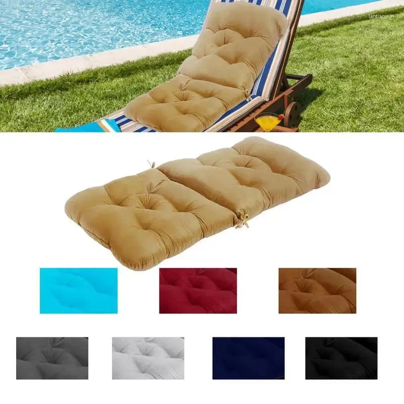 Kussen buiten het opvouwbare ontwerp spons gevulde patio -stoel waterdichte mat voor bank rieten stoel swing