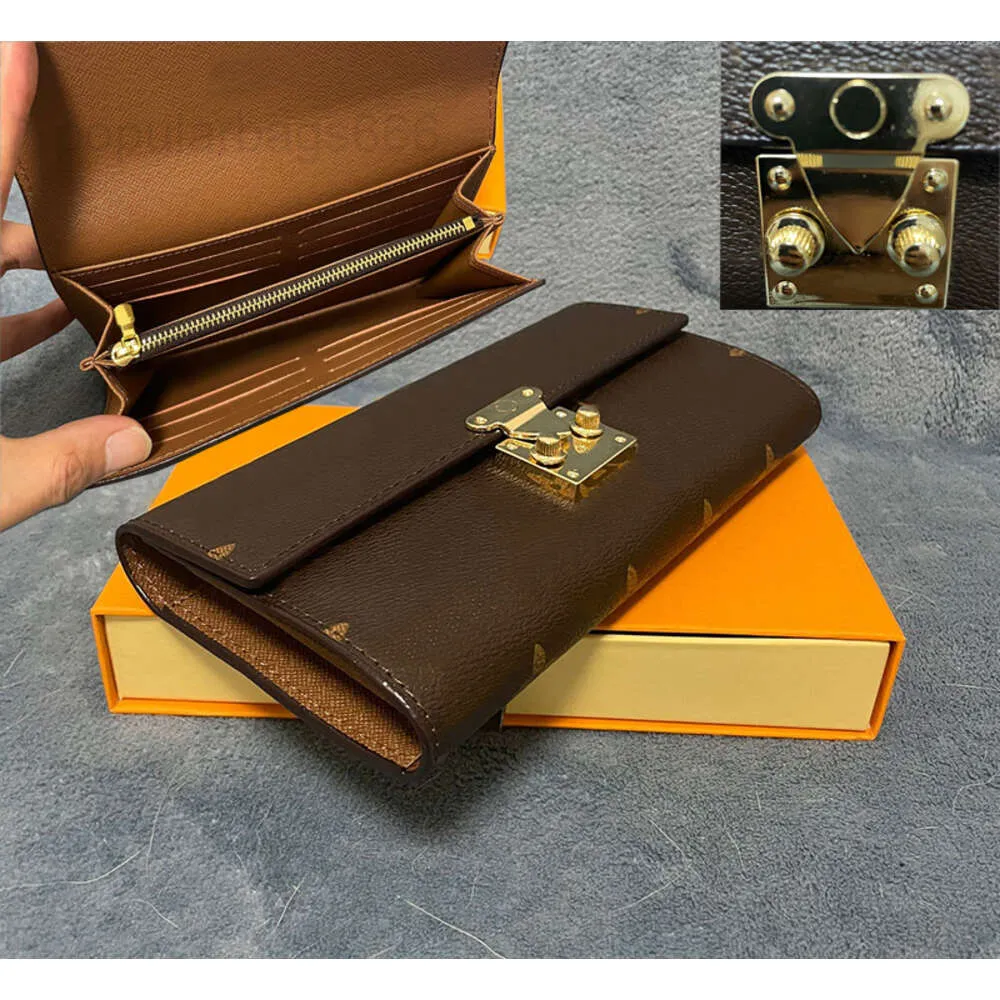 ウォレットウォレットウォレット女性ツイストロック財布オリジナルボックスカードホルダーレディースハンドバッグデザイナーウォレットレディースレディースクレジットカードクラシックポケットラグジュアリー