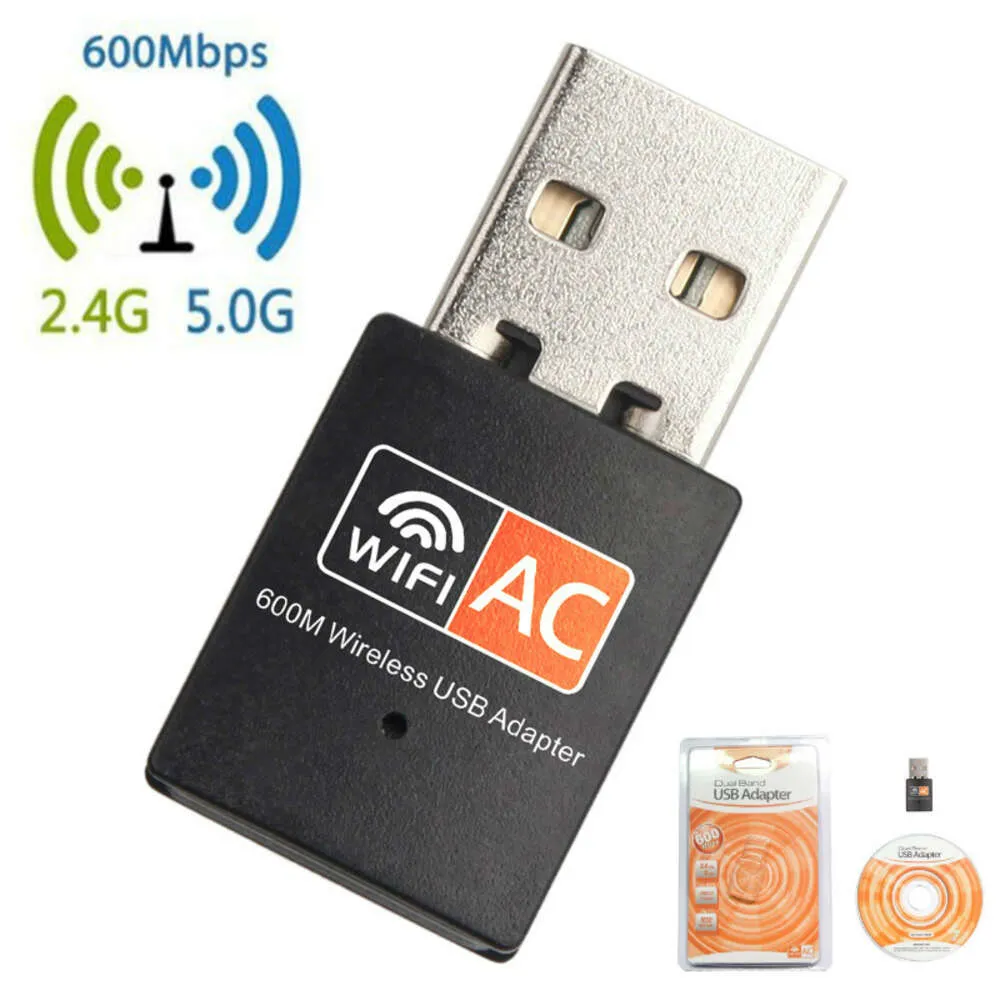 AC 600m Dual Band Wireless Network Card USB Computer External 2.4/5G Sender WiFi -Empfänger RTL8811CU