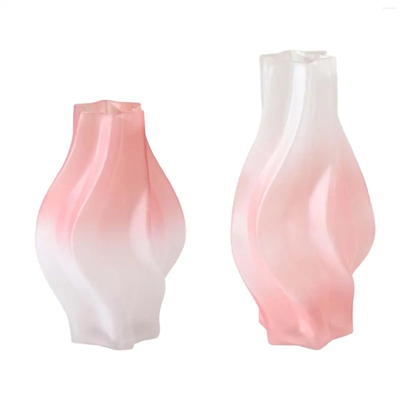 Vases Shaped Glass Vase Flower Arrangement Container Home Ornaments