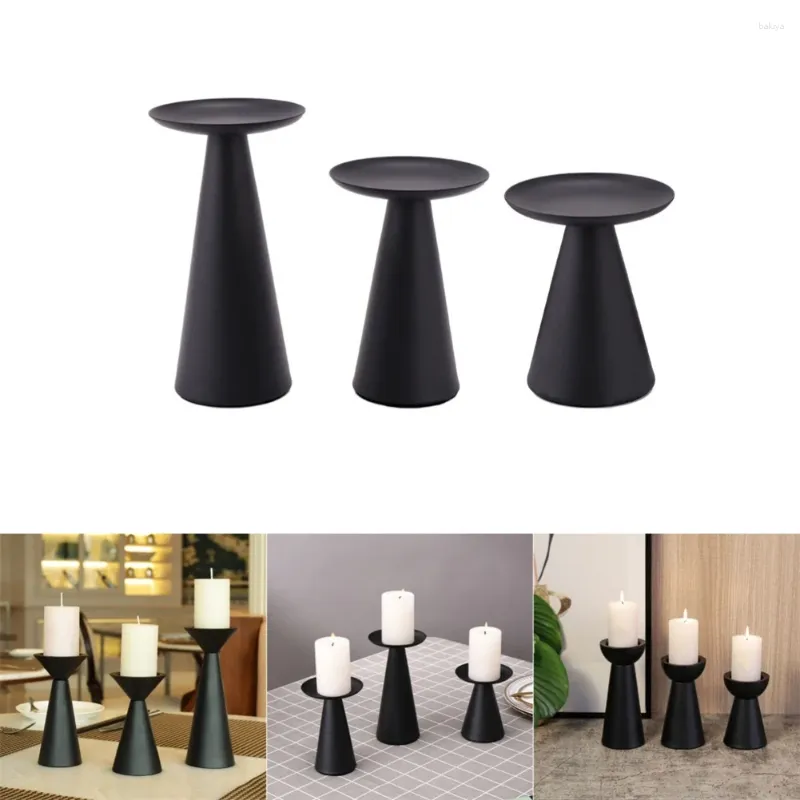 Kandelaars 3 -stkshouder Candlestick Art Decoratief voor trouwfeesttafel middelpunt Concrete cementhars mallen modern huisdecoratie