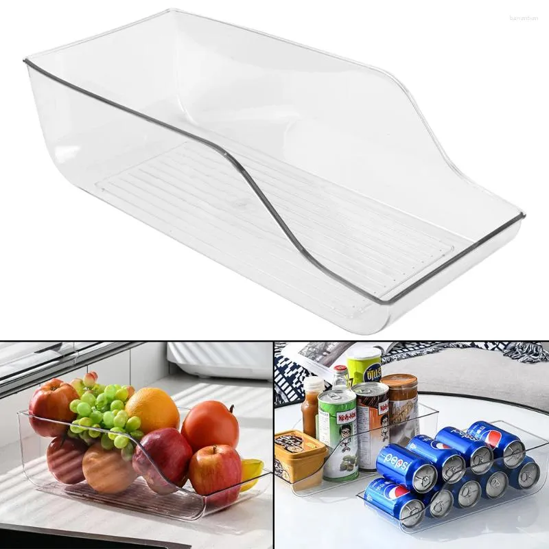 Les boissons de rangement de cuisine peuvent dispenser en plastique Réfrigérateur Drawer Organisateur Réfrigérateur Contauteur de bacs