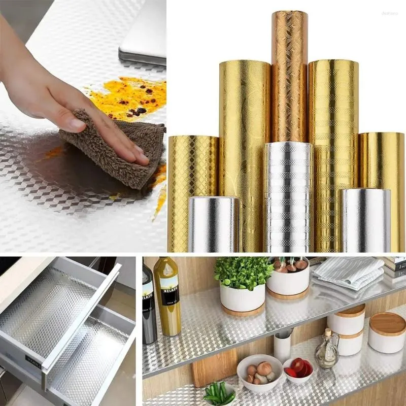 Torneiras de cozinha Backsplash Papel de parede à prova de óleo Adesivo de parede DIY DIY HD Auto-adesivo de alta temperatura para a bancada