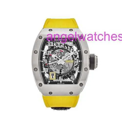 Designer luxe mechanica Richad polshorloge origineel om te horloges titanium legering gele riem heren horloge