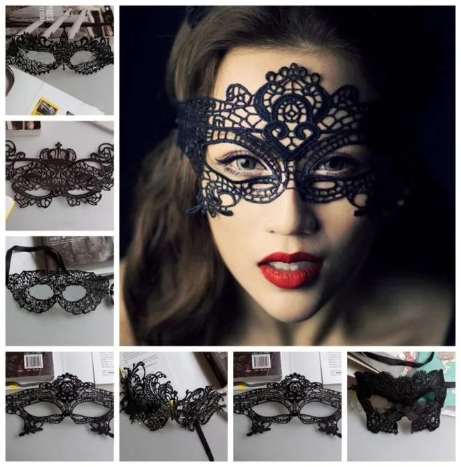 Mascaras Halloween Props Sexy Lace Party Masquerade Masches Costume Veneziano Multi Multi Black Lace Sexy Masches Masches4335517