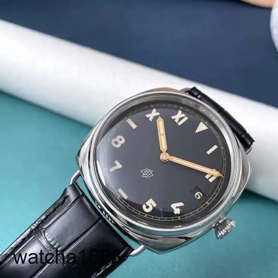 Orologio da corse da polso Panerai Luminor 1950 Serie 44 mm di diametro Display del calendario meccanico automatico orologio PAM00321 Display di riserva di energia a doppia fuso orario in acciaio