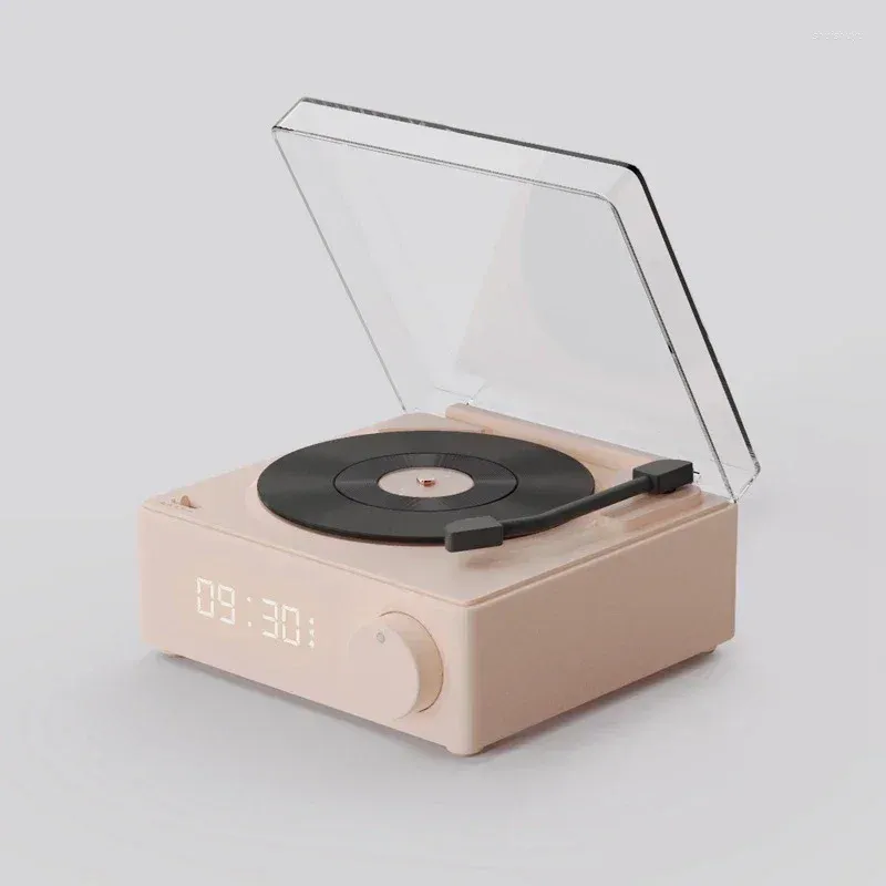 TABLE PANGUE 2024 ANCHI SCARICHE BUETOOTH Wireless retrò piccolo giocatore di dischi per piccolo record di alta qualità Audio Home Smart Stereo