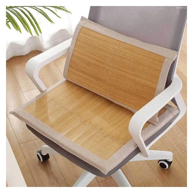Kussen zomerronde stoel s bamboe vierkant dineren koel en ademende autosofa mat geschikt voor woningdecoratie