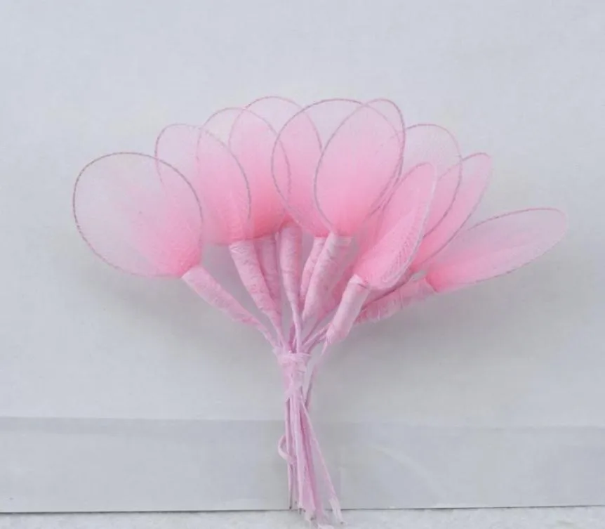 200st Artificial Nylon Flower Petal Nylon Stock Racket DIY Stocking Flower Making Material Fake Plant Wedding Decorations3078622