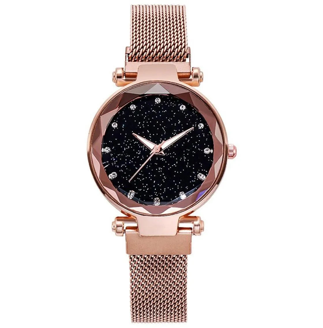 Casual Women Romantic Starry Sky Wrist Watch Bracelet Leather Rhinestone Designer Ladies Clock Simple Dress Gift8380223