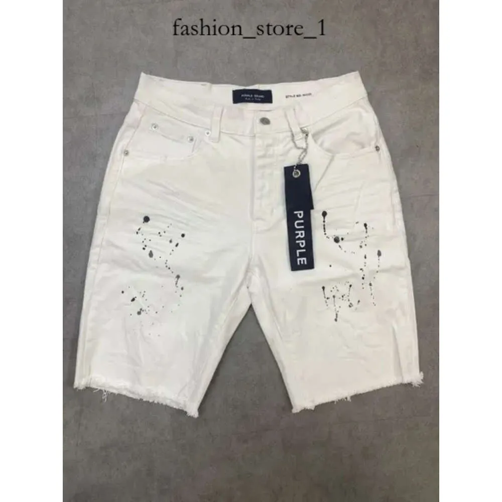 Paarse jeans korte ontwerper heren jeans denim broek heren jeans hiphop gat shorts casual shorts knie lenght jean kleding 29-40 maat hoge jeans paars short 152