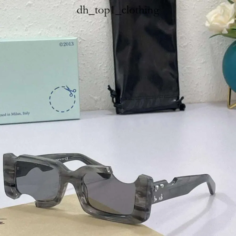Moda Offs güneş gözlüğü tasarımcısı serin stil moda klasik kalın plaka siyah beyaz kare çerçeve gözlük adam orijinal kutu 399 ile gözlükler