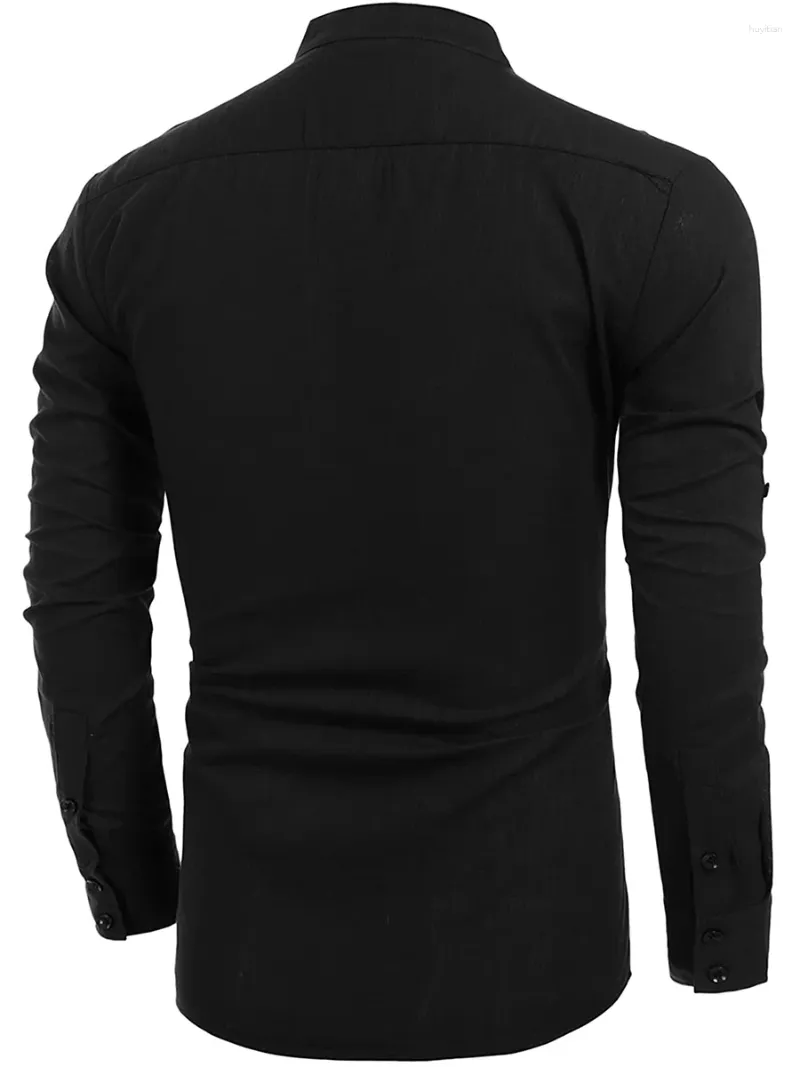 Camisas casuais masculinas camisetas s-shirts de manga longa colarinho henley camisa