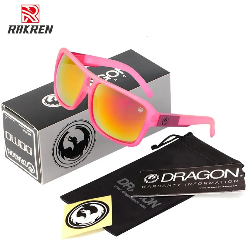 Markendesigner Dragon Sonnenbrille Männer Frauen quadratische Sonnenbrille für Männer Wanderungen Fischersportbrillen Brillen Eimer