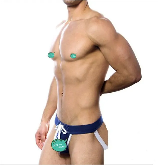 New Mens Jockstraps Thongs G Strings Brands Sexy Men Sexy Underwear Gay Men Underwear Fashion Design Socch 2 PCS4515342