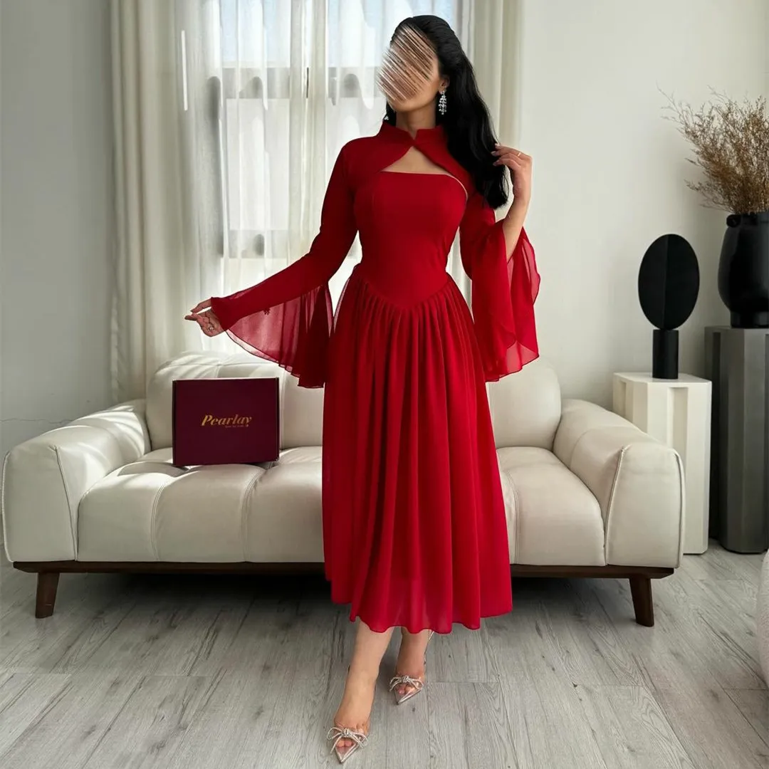 blue dress for baby girl Women's Karina A-line Sleeveless Polyester Ankle Length Dress  XXS/XS/S/M/L/XL/XXL/3XL/Customize Red – Happy Clothing