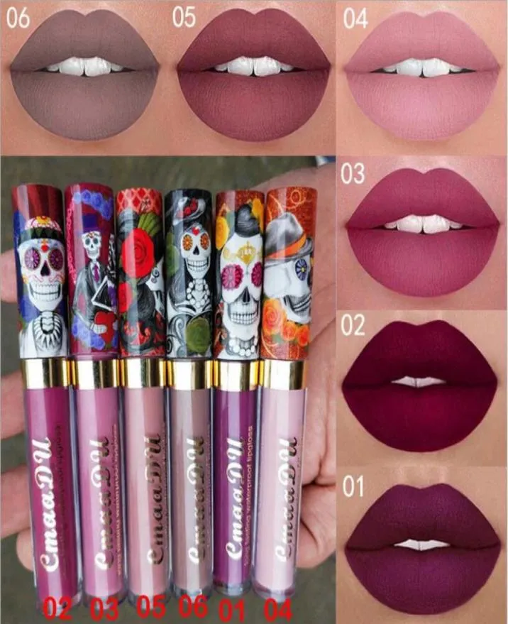 CMAADU 6 COLOR MATTE Liquide Lip Gloss Tint Tint Toning Impermétrique Longue Lastion Sexy Lipgloss Batom Mate Makeup Beauty Gloss4353189