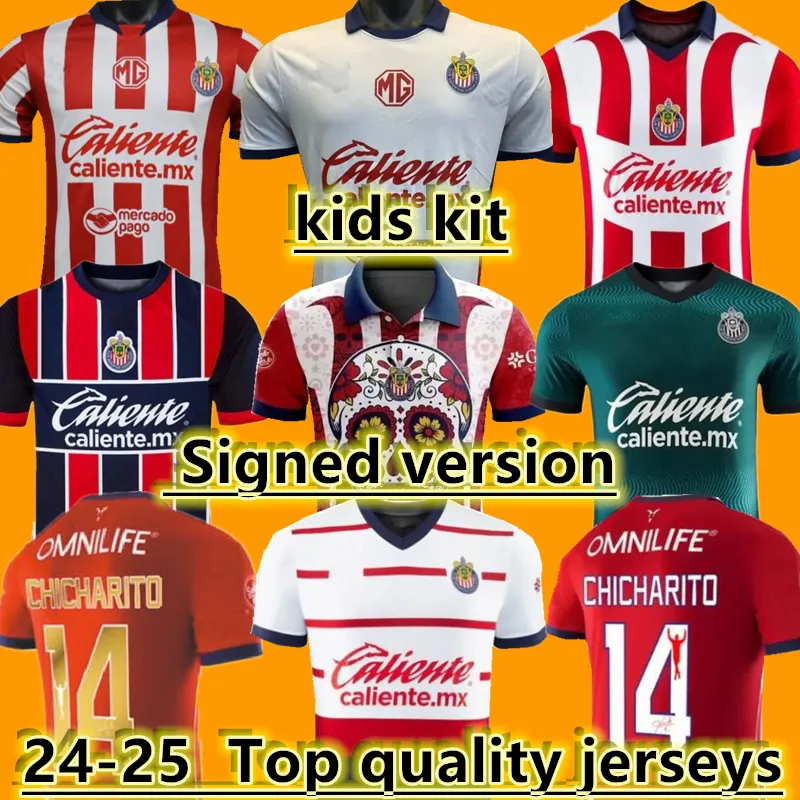 24 25 CHIVAS DE GUADALAJARA SOCCER JERSEYS 2024 2025 HEM BORT 3RD LIGA MX A.ZALDIVAR CALDERON J.MACIAS CHICHARITO A.VEGA PONCE ALVARADO HOMBRE MEN KIDSFOTBALLKIRA