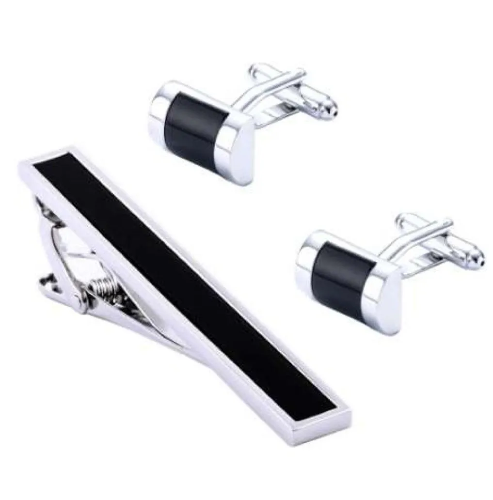 Luxury Vagula Tie Clip Cufflinks Set Top Quality Tie Tie Pin Cuff Set Ensemble de liens de barre de cravate entier 535260219