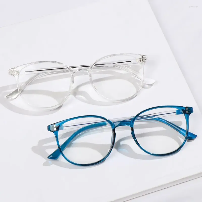 Solglasögon klassiska bärbara högupplösta PC-ramar Presbyopiska glasögon som läser glasögon