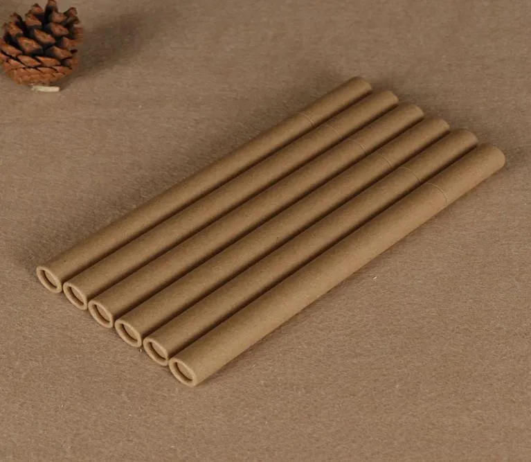 Kraft Paper Encens Tube Encens Barrel Small Storage Boîte de rangement pour 10 g de bâton OSS pratique 5219351