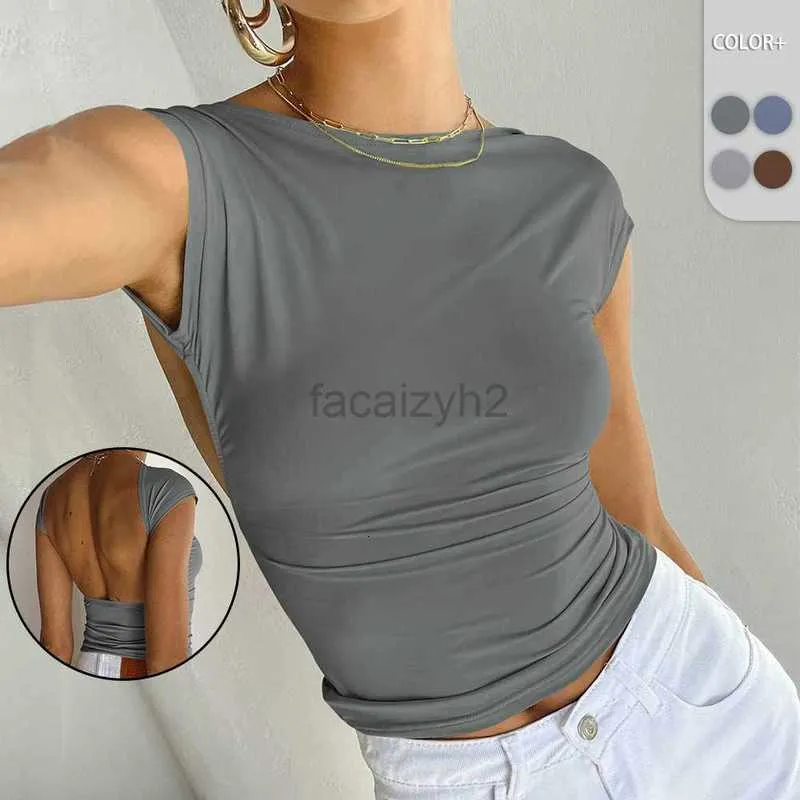 Koszulka damska seksowna koszulka seksowna pikantna dziewczyna Y2K z przodu oddychającą top sportowy, szczupły top zbiornikowy dla kobiet topy