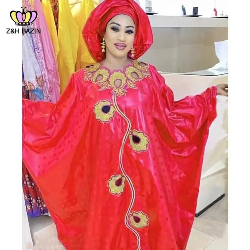African Bazin Riche Long Dashiki Dress for Women with Embroidery and Scarf from Dhgate Ethnic Clothing - price 31.54 African Bazin Riche Long Dashiki Dress for Women with Embroidery and Scarf from Dhgate Ethnic Clothing - price 31.54