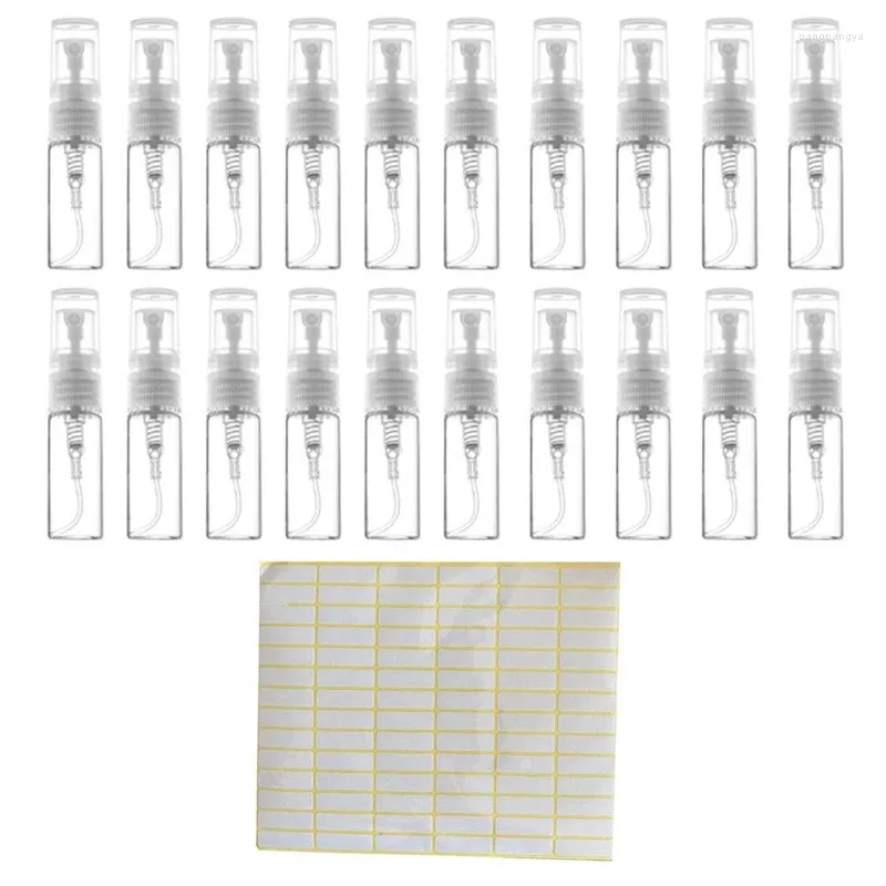 Bouteilles de rangement 50pcs 3 ml flotte de pulvérisation Petit emballage cosmétique Perfument du parfum Atomisant Conteneur liquide pour le voyage