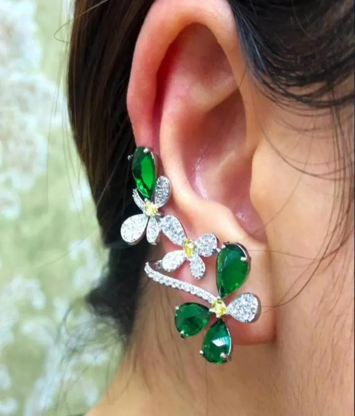 Dangle Chandelier GODKI Spring Collection Flower Climber Earrings For Women Wedding Party Dubai Bridal Jewelry Boucle D039ore2824248