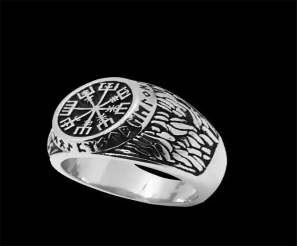 1pc anneau de vikings en argent doré mondial 316l groupe en acier inoxydable bijoux de mode cool punk ring45651659655897