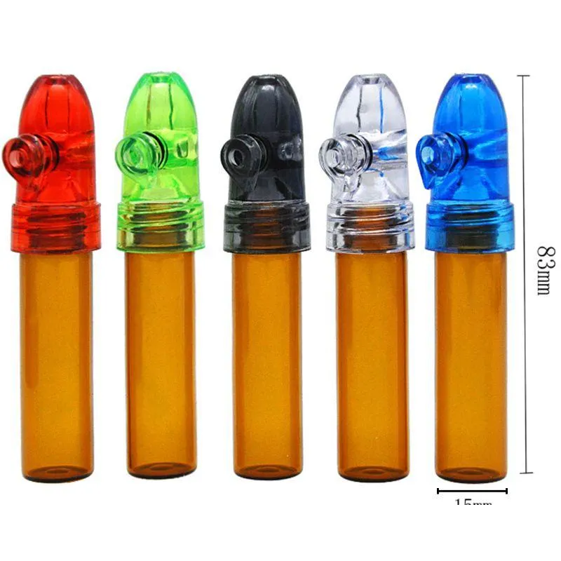 Accessori Snuff in vetro Snulter bottiglia fumatori tubi custodie per pillole kit kit portatile tasca snerfer durevole mix mix snort st otslz