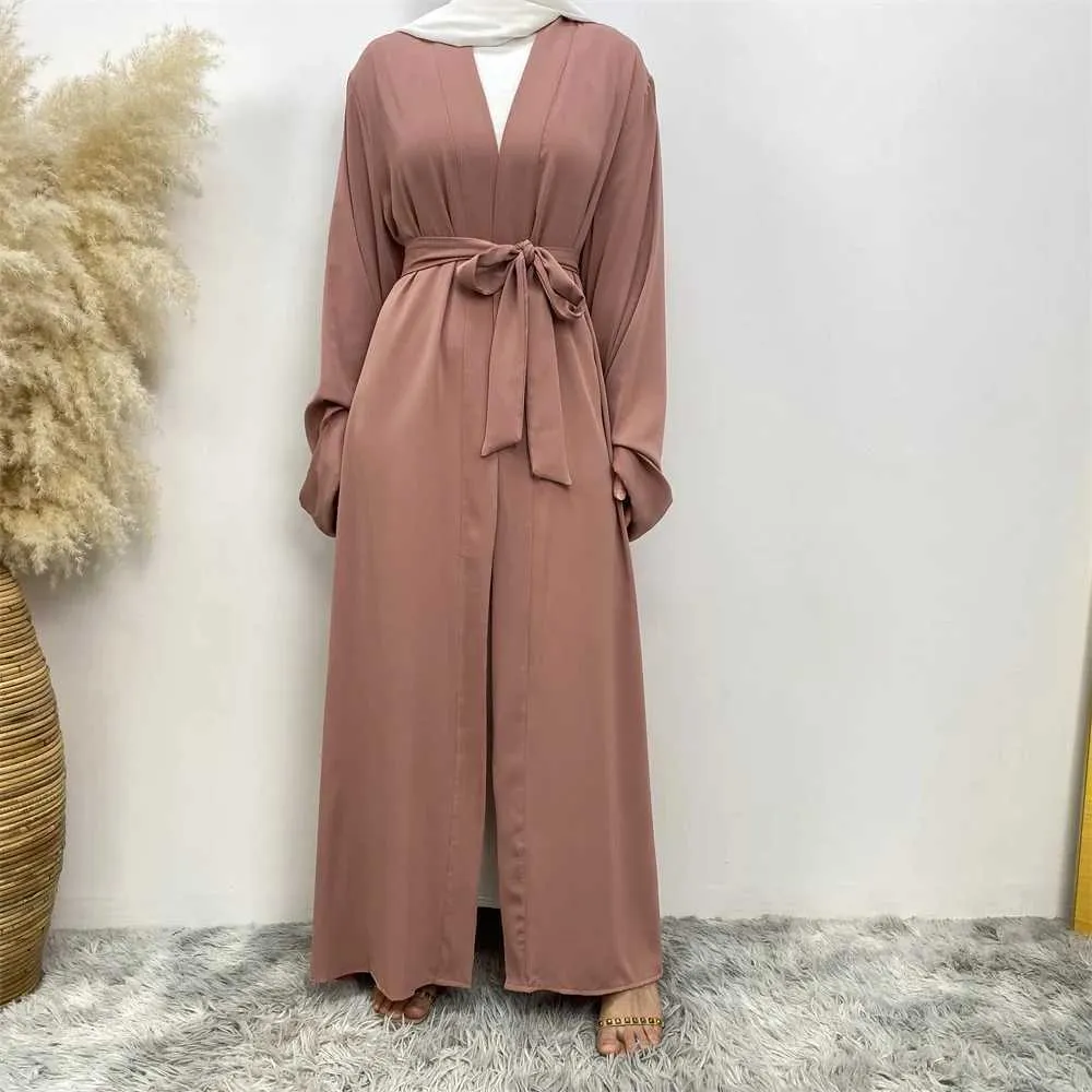 Ethnische Kleidung muslimische Frauen heiß verkaufen dubai Abaya Langes Kopftuchkleid mit Gürtel Islamische Kleid Abaya Damen Abaya afrikanisches Kleid T240510