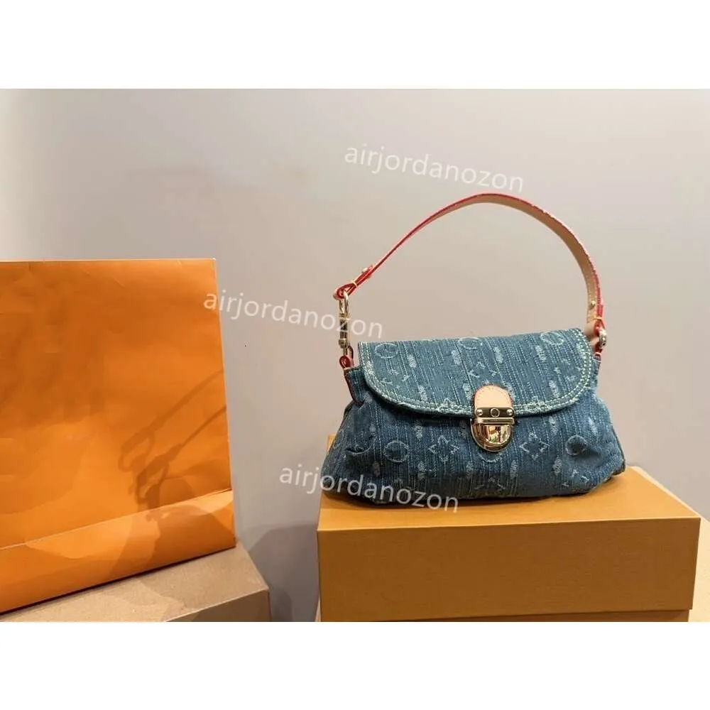 Sacs à bandouliers Top designer denim en ling en lingot de tote