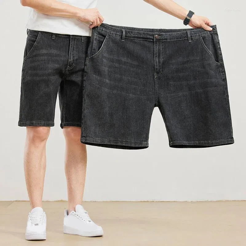 Jeans masculin d'été hommes plus shorts en denim en vrac grande taille haute taille 54 56