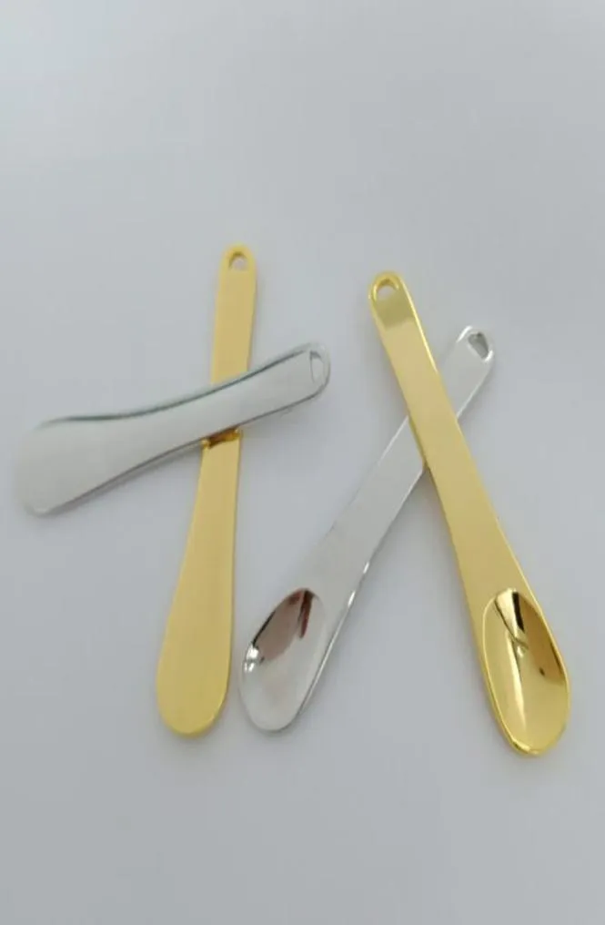 Metal Cosmetic Spatulas Facial Mask Spoon DIY Eye Cream Mixing Spatula Scoop Makeup Tools fast F16344853174