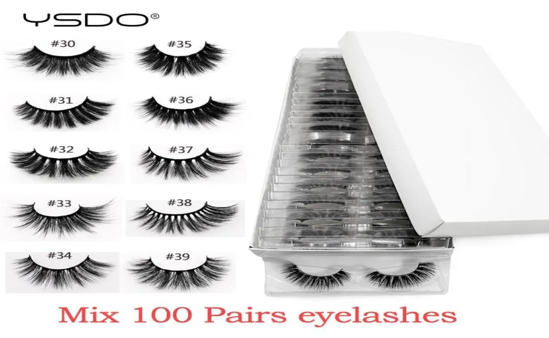 Hela Mink Eyelashes 20304050100 Par 3D Mink Lashes Eyelash Extension Natural False Eyelashes Makeup Fake Lashes Bulk9973760