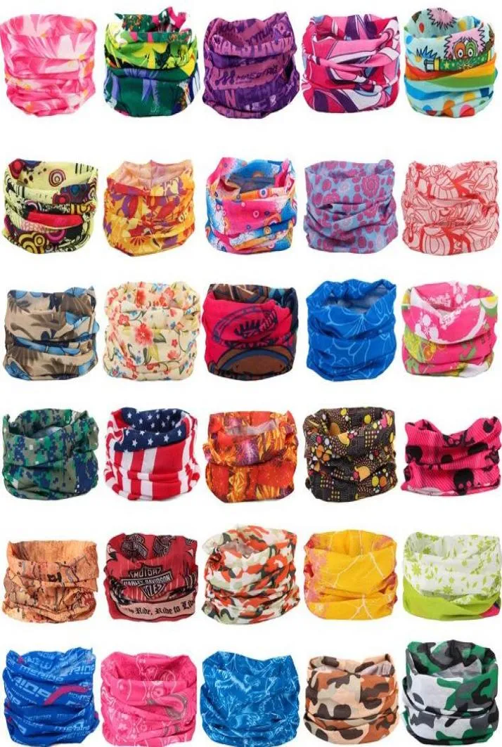 Bandanas Scarpes Masques de cyclisme en plein air multifonctionnels Magic Turban Sunban Sunsn Band Riding Cap Multi Styles3729876