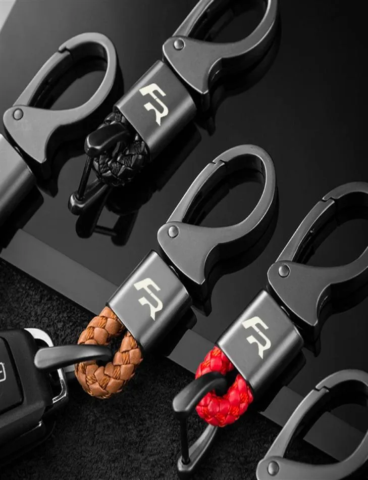 シートFR Ibiza Leon Altea Ashtray Car Keychain Metal Leather Key Chain Interior Decoration Accessories C0223212W4811364