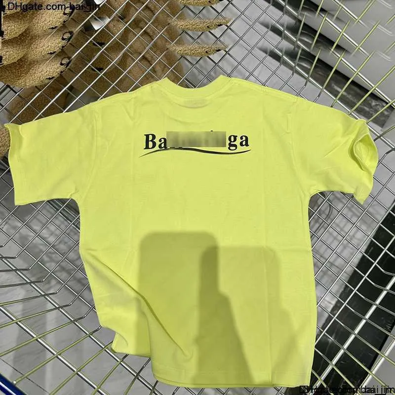 Jaune Kids Fluorescents Clothes Designer Pure Coton Coton Corte courte Fashion Fashion Boys T-shirt T-shirt Childrens Classic T-shirt Round Col Top Summer CSD2404028-8