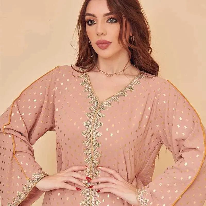 Ethnic Clothing Jalabiya Kaftan Dress for Women Loose Lace Trim Polyester Knit Traditional Festival Robe from Dhgate Ethnic Clothing - price 16.0 Ethnic Clothing Jalabiya Kaftan Dress for Women Loose Lace Trim Polyester Knit Traditional Festival Robe from Dhgate Ethnic Clothing - price 16.0